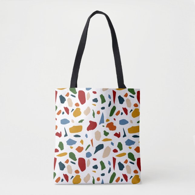 Bolsa Tote Terrazzo Pattern Colorful (Frente)