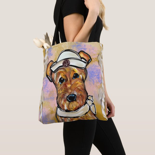 BOLSA TOTE TERRIER AIREDALE   (Close Up)