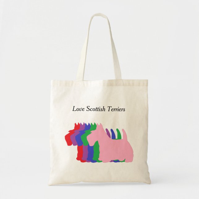 Bolsa Tote Terrier do Scottish do amor (Frente)