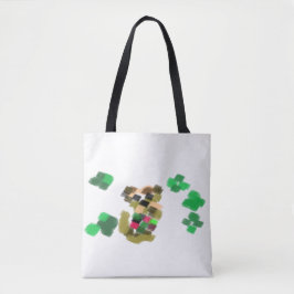 Bolsa Tote Terrier irlandês diversão do dia de São Patrício