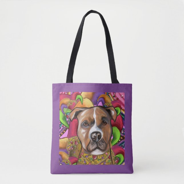 BOLSA TOTE TERRIER STAFFORDSHIRE AMERICANO (Frente)
