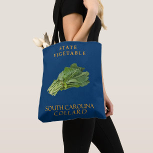 Bolsa Tote Território da Carolina do Sul Vegetal Couve