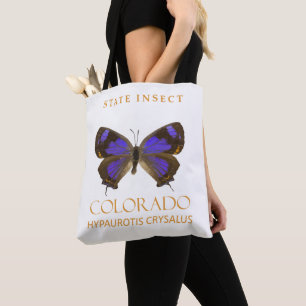 Bolsa Tote Território do Colorado Inseto A Borboleta Hairstre