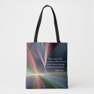 Bolsa Tote Tesla Citação Secreta do Universo Personalizar