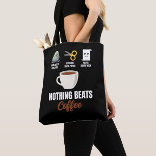 Bolsa Tote Tesoura De Papel Rock Nada Bate No Café