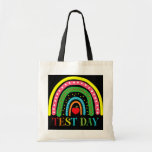Bolsa Tote Test Day Rock The Test Teacher Testing Day<br><div class="desc">Test Day Rock The Test Teacher Testing Day Rainbow Teacher Gift. Perfect gift for your dad,  mom,  papa,  men,  women,  friend and family members on Thanksgiving Day,  Christmas Day,  Mothers Day,  Fathers Day,  4th of July,  1776 Independent day,  Veterans Day,  Halloween Day,  Patrick's Day</div>