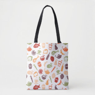 Bolsa Tote Teste padrão 2 da comida