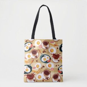 Bolsa Tote Teste padrão 3 do pequeno almoço