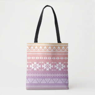 Bolsa Tote Teste padrão asteca tribal do ombre