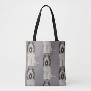 Bolsa Tote Teste padrão bonito de Briards