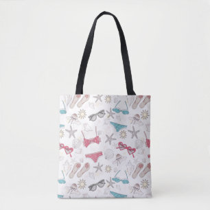 Bolsa Tote Teste padrão bonito do abstrato do verão