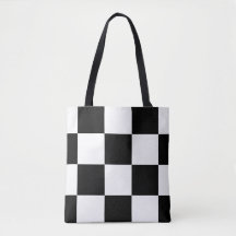 Teste padrão Checkered moderno preto e branco