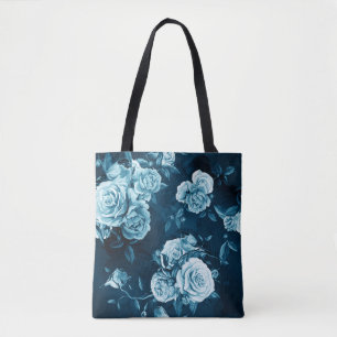 Bolsa Tote Teste padrão clássico do rosa do azul