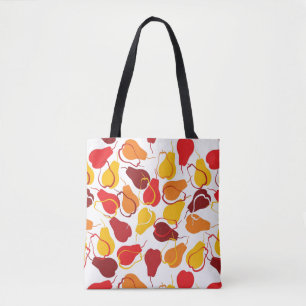 Bolsa Tote Teste padrão com peras