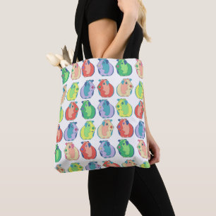 Bolsa Tote Teste padrão da cobaia do pop art