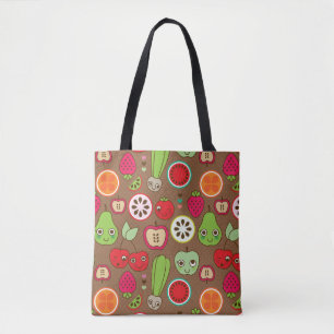 Bolsa Tote Teste padrão da cozinha da fruta