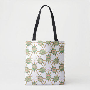 Bolsa Tote Teste padrão da tartaruga