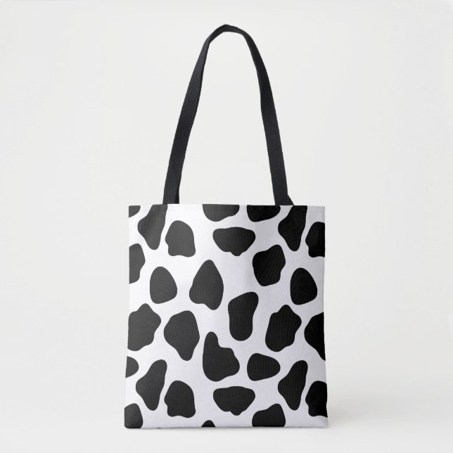 Bolsa Tote Teste padrão da vaca (Frente)