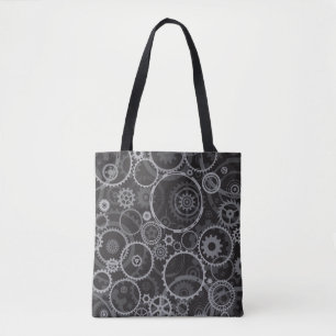 Bolsa Tote Teste padrão das rodas denteadas