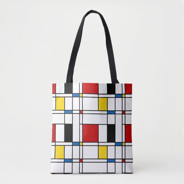 Bolsa Tote Teste padrão de de Stijl (Frente)