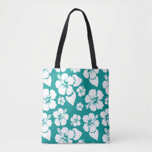Bolsa Tote Teste padrão de flor havaiano do hibiscus