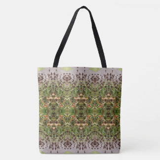 Bolsa Tote Teste padrão de flores inoperante 8 grande