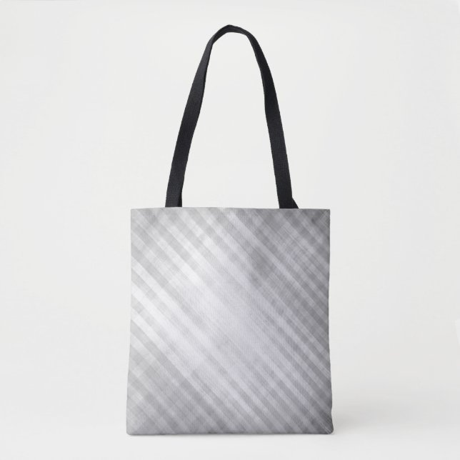 Bolsa Tote teste padrão de grade abstrato (Frente)