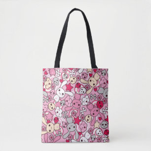 Bolsa Tote Teste padrão de Kawaii