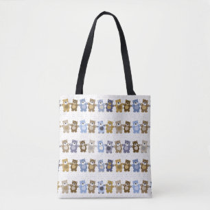 Bolsa Tote teste padrão de um urso de ursinho do brinquedo