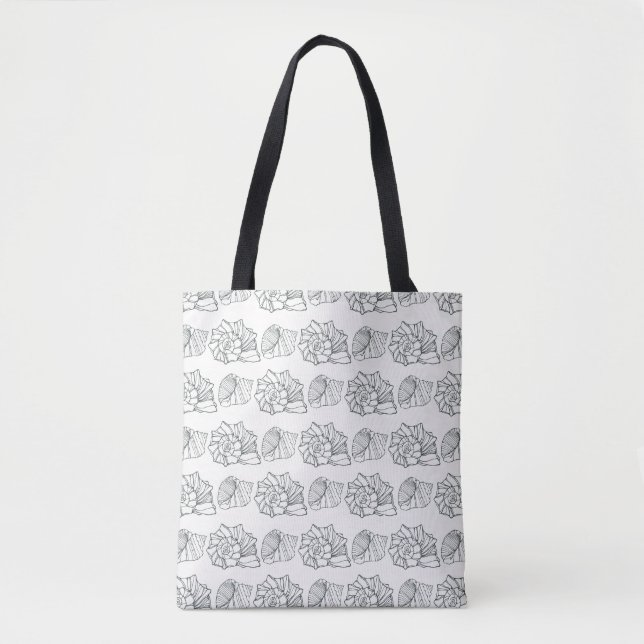Bolsa Tote Teste padrão decorativo dos escudos (Frente)