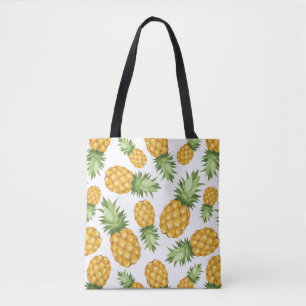 Bolsa Tote Teste padrão do abacaxi dos desenhos animados