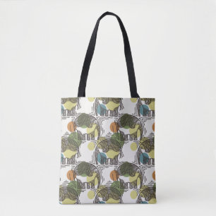 Bolsa Tote Teste padrão do elefante