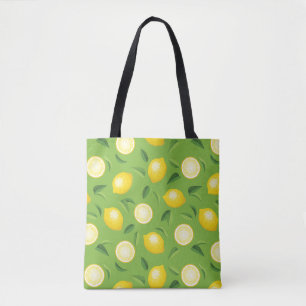 Bolsa Tote Teste padrão do fundo dos limões