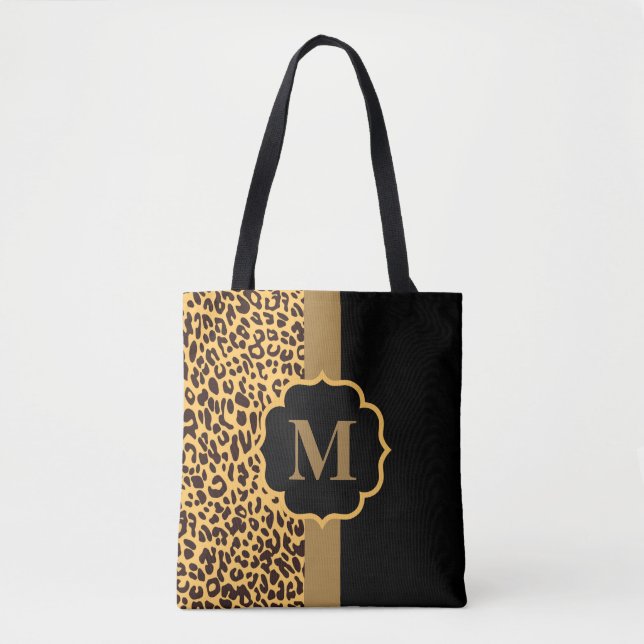 Bolsa Tote Teste padrão do leopardo (Frente)