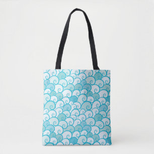 Bolsa Tote Teste padrão do mar