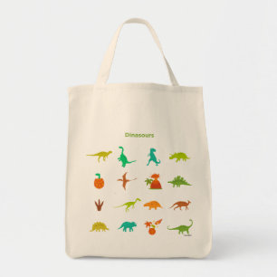 Bolsa Tote Teste padrão dos dinossauros