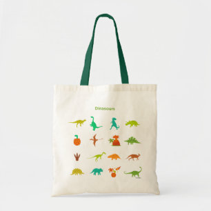 Bolsa Tote Teste padrão dos dinossauros