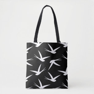 Bolsa Tote Teste padrão elegante livre de voo do pássaro