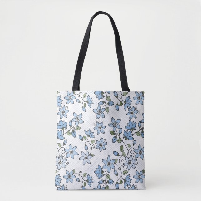 Bolsa Tote Teste padrão floral 2 3 (Frente)