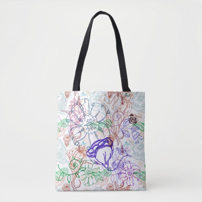 Bolsa Tote Teste padrão floral 5 (Frente)