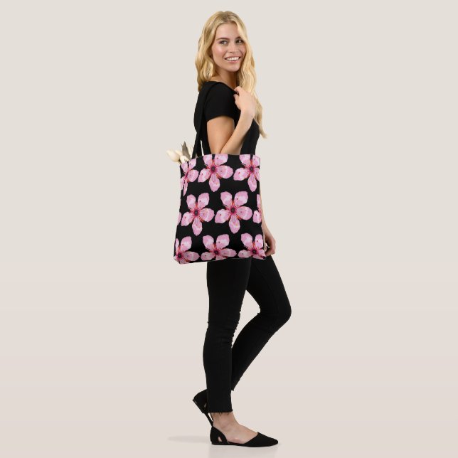 Bolsa Tote Teste padrão floral asiático de Sakura da flor de (No(a) Modelo)