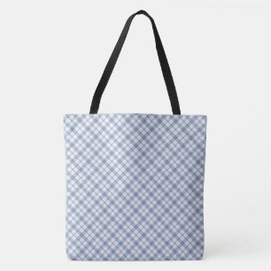 Bolsa Tote Teste padrão formal chique do azul de índigo e o