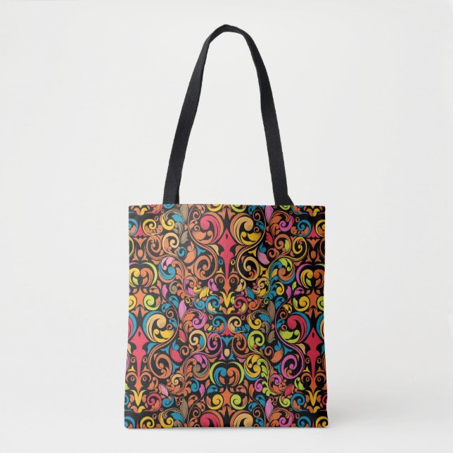 Bolsa Tote Teste padrão Funky (Frente)