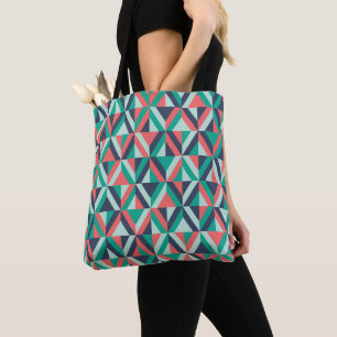 Bolsa Tote Teste padrão geométrico moderno do meio século
