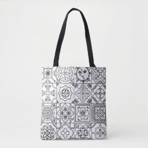 Bolsa Tote Teste padrão inspirado 2 de Talavera