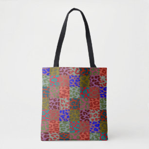 Bolsa Tote Teste padrão moderno #49 da pele do leopardo