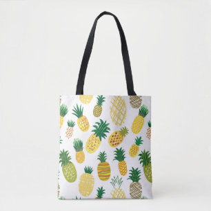 Bolsa Tote Teste padrão na moda do abacaxi