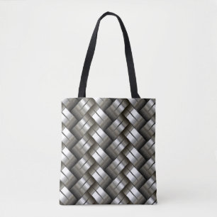 Bolsa Tote Teste padrão tecido do metal