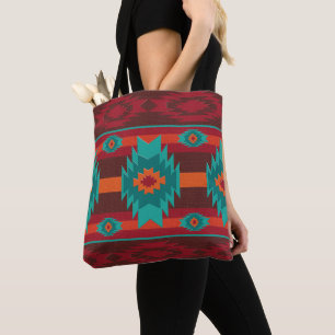 Bolsa Tote Teste padrão tribal étnico de Shouthwestrn