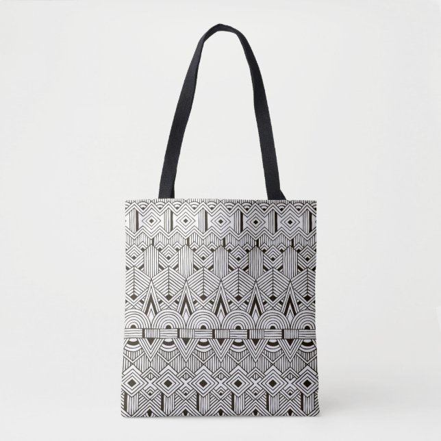 Bolsa Tote Teste padrão tribal inspirado 2 (Frente)